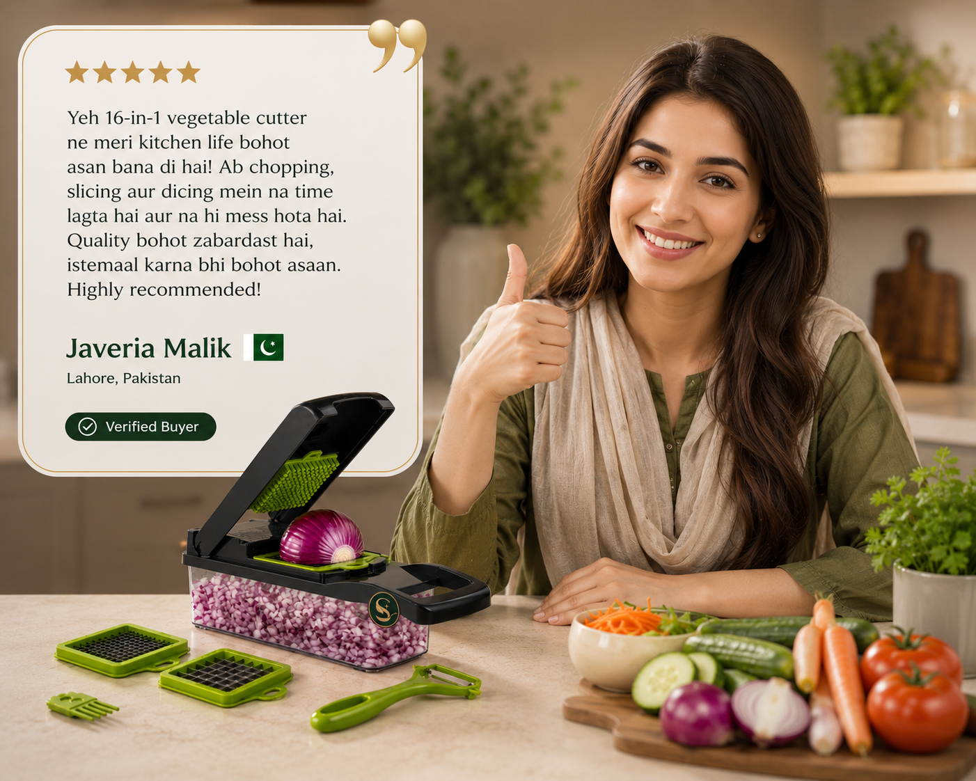 Siltara™ Multifunctional Vegetable Chopper & Slicer — 16 in 1 Kitchen Tool